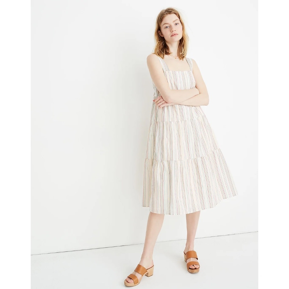 Madewell - Rainbow stripe summer dress